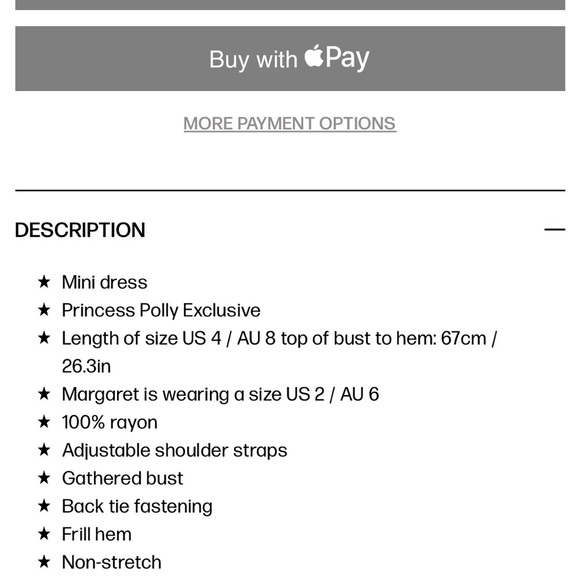 NWOT Princess Polly White Ruched Tiered Sundress - Picture 8 of 8